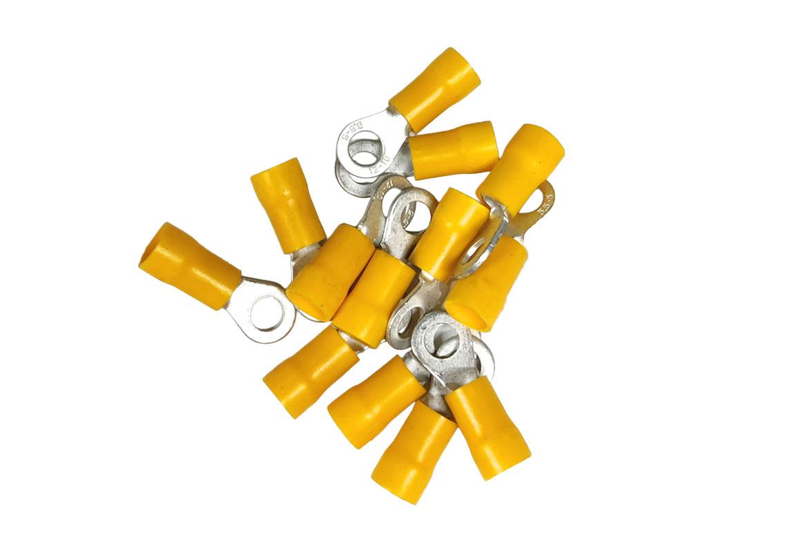 100 COSSES À OEIL BLEUES PRÉISOLÉES AVEC MANCHON PVC - SECTION DE CÂBLE : 1,04-2,63mm²